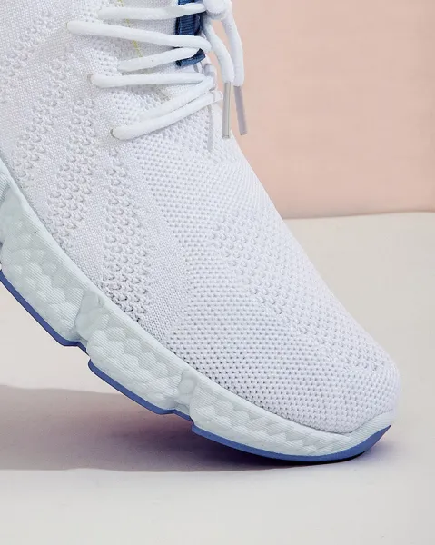 Resti White and blue Baym women's sports shoes - Footwear