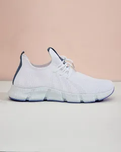 Resti White and blue Baym women's sports shoes - Footwear
