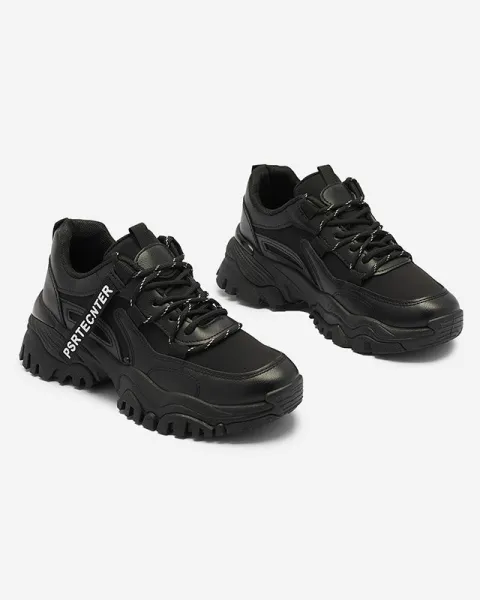 Resti Black women's sneaker sports shoes Evilpo- Footwear