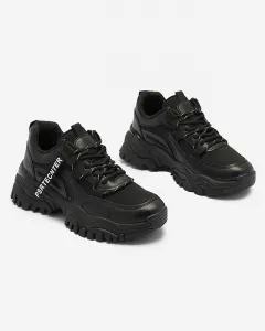 Resti Black women's sneaker sports shoes Evilpo- Footwear