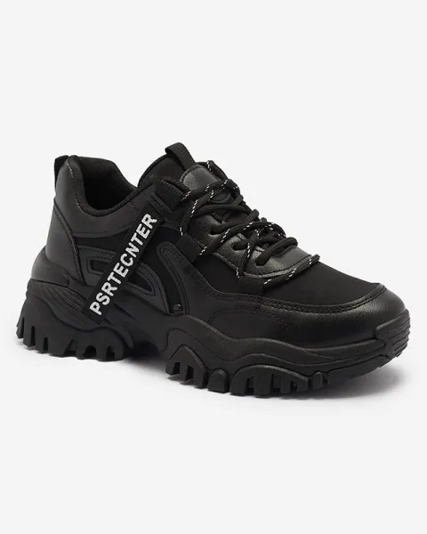Resti Black women's sneaker sports shoes Evilpo- Footwear