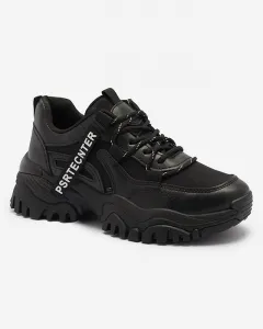 Resti Black women's sneaker sports shoes Evilpo- Footwear