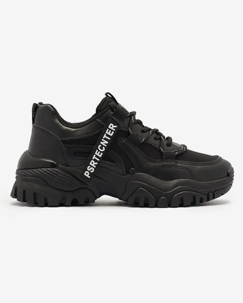 Resti Black women's sneaker sports shoes Evilpo- Footwear