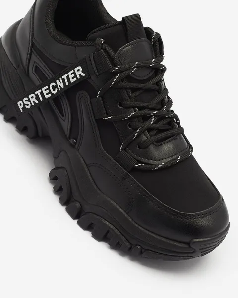 Resti Black women's sneaker sports shoes Evilpo- Footwear