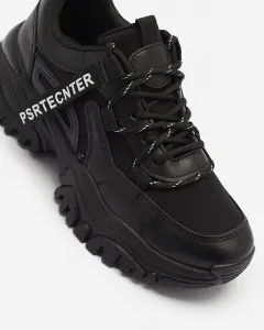 Resti Black women's sneaker sports shoes Evilpo- Footwear