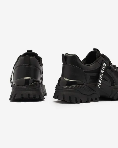 Resti Black women's sneaker sports shoes Evilpo- Footwear