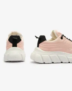 Resti Light pink women's fabric sports shoes Riotay- Footwear