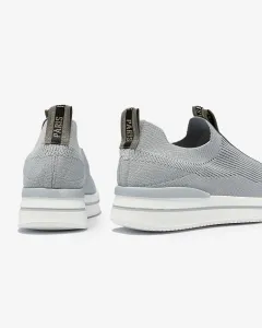 Resti Women's slip-on sports shoes with lettering in gray Cerppa- Footwear