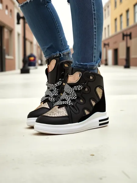 Resti High sports shoes for women with a hidden wedge Oblaffi