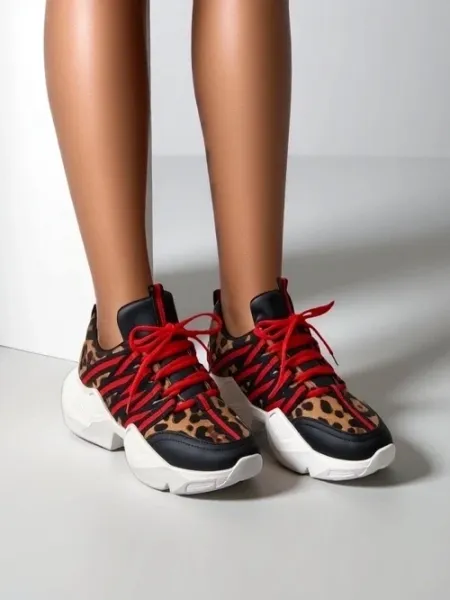 Resti Women's sporty sneakers with a thicker sole Ivvert