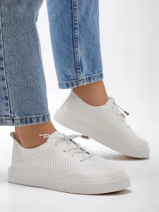 Resti Women's perforated laced sports shoes Vaned
