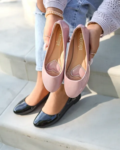 Resti Pink Women's Lacquered Ballerinas Fama - Footwear