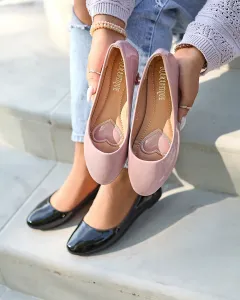 Resti Pink Women's Lacquered Ballerinas Fama - Footwear
