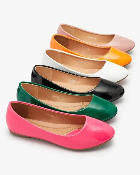 Resti Pink Women's Lacquered Ballerinas Fama - Footwear