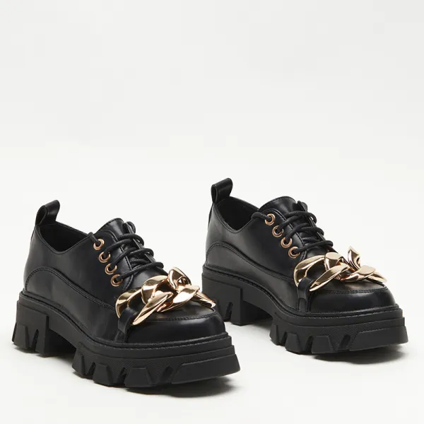 Resti Black flat shoes Eqoia - Footwear