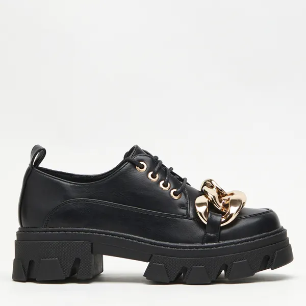 Resti Black flat shoes Eqoia - Footwear