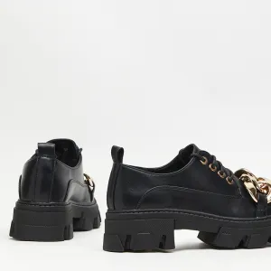 Resti Black flat shoes Eqoia - Footwear