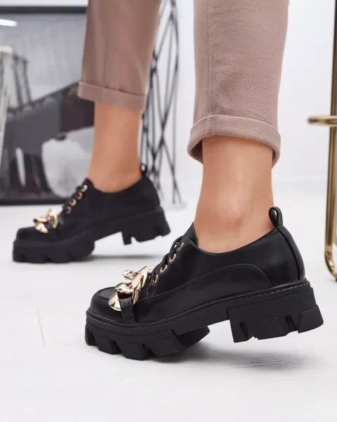 Resti Black flat shoes Eqoia - Footwear