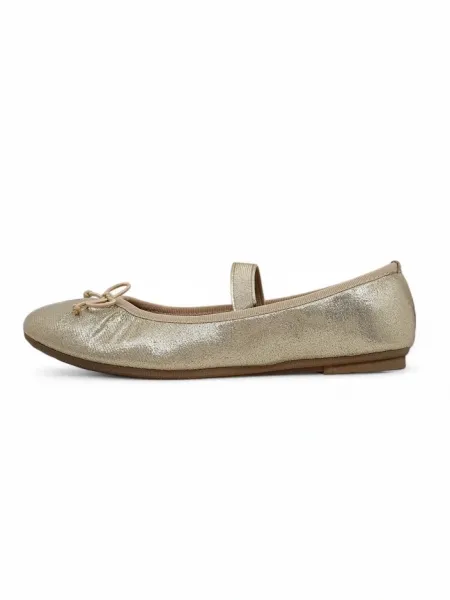 Resti Shiny women's ballet flats with a bow and elastic Safte