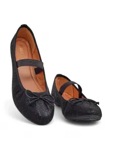 Resti Shiny women's ballet flats with bow and elastic Safte