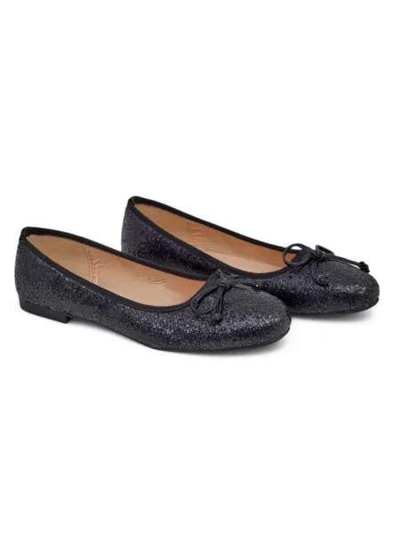 Resti Women's ballet flats with glitter and bow Aramie