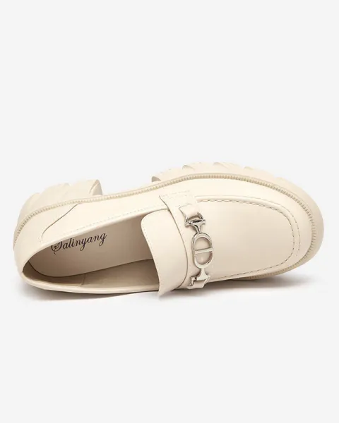 Resti Beige women's shoes on a massive Terima sole - Footwear