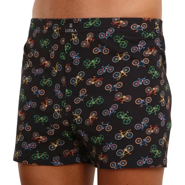 Pánske trenky Lonka viacfarebné (Karlos - bike/black) M, trenírky