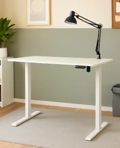 Elvisia Elektrický výškovo nastaviteľný písací stôl YLÖS | biela 120 x 60 cm