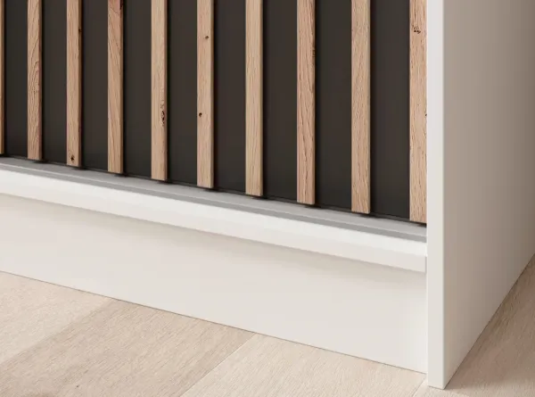 ArtAdrk Šatníková skriňa IDA | biela / čierna 200 cm