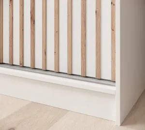 ArtAdrk Šatníková skriňa IDA | biela / biela 200 cm