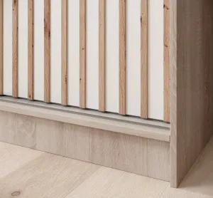 ArtAdrk Šatníková skriňa IDA | dub sonoma / biela 200 cm