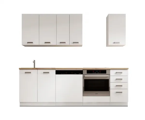 ArtAdrk Kuchynská linka BUBBLE | 180 - 240 cm biela