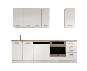 ArtAdrk Kuchynská linka BUBBLE | 180 - 240 cm biela