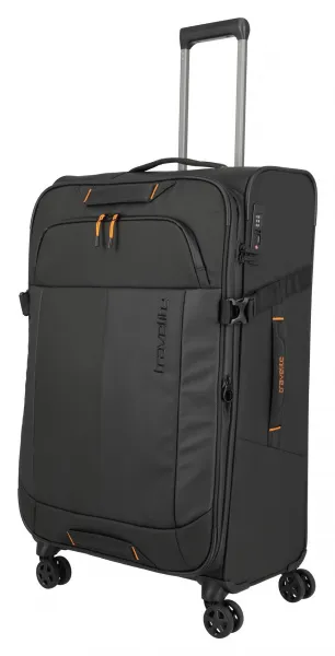 Veľký textilný kufor na kolieskach Travelite Briize L Black