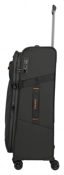 Veľký textilný kufor na kolieskach Travelite Briize L Black