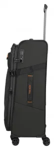 Veľký textilný kufor na kolieskach Travelite Briize L Black