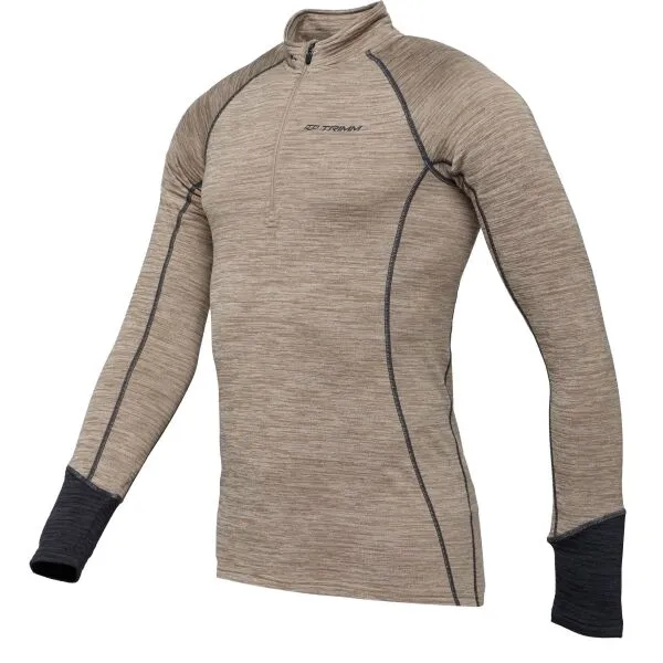 TRIMM CLINIC Pánska mikina, khaki, veľkosť