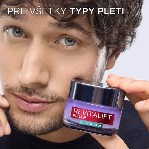 L’Oréal Paris Revitalift Filler Oil Control hĺbkovo hydratačný krém pre mastnú a zmiešanú pleť 50 ml