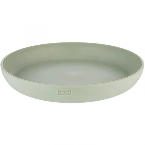 LOVI Tableware Set with Cup jedálenská sada Pistachio 3 ks