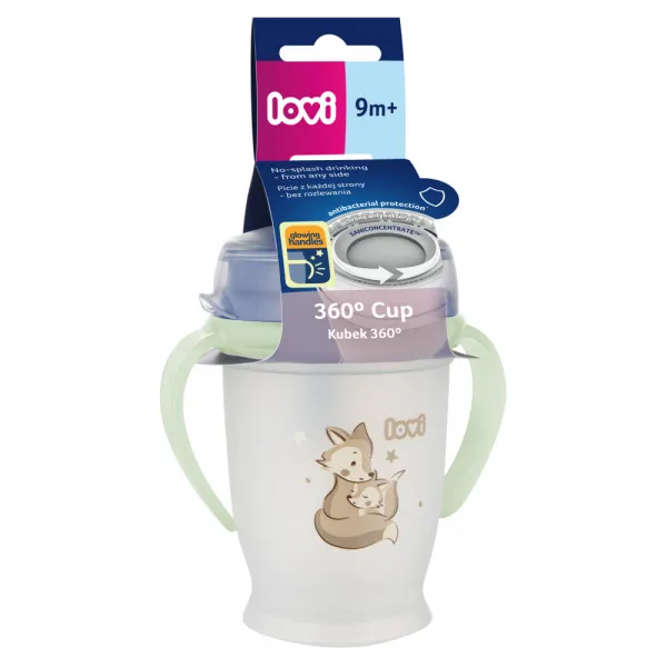 LOVI NIGHT&DAY Cup 360° hrnček Fox 250 ml