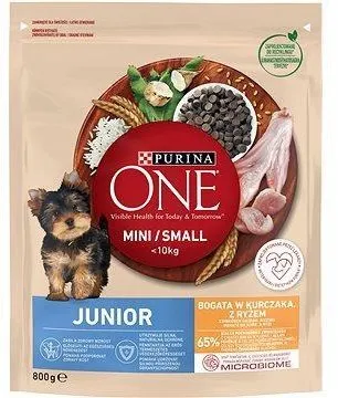 Purina One Mini/Small Dog Junior kurča s ryžou 800 g