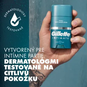 Gillette Intimate Anti-Chafe Stick intímny balzam v tyčinke proti svrbeniu a treniu v oblasti slabín 48 g