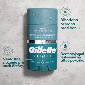 Gillette Intimate Anti-Chafe Stick intímny balzam v tyčinke proti svrbeniu a treniu v oblasti slabín 48 g