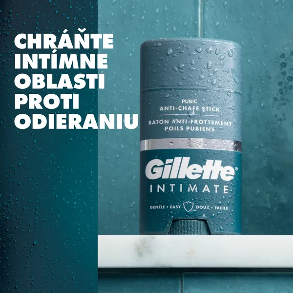 Gillette Intimate Anti-Chafe Stick intímny balzam v tyčinke proti svrbeniu a treniu v oblasti slabín 48 g