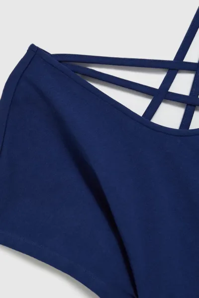 Marisse Women's Blouse L-Ts-4419 Navy