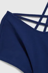 Marisse Women's Blouse L-Ts-4419 Navy