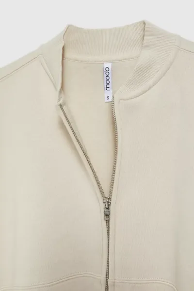 Marisse Women's Sweatshirt L-Bl-4315 L.Beige
