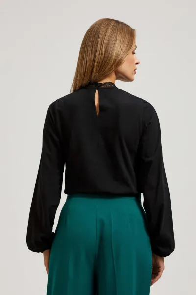 Marisse Blouse With Decorative Lace