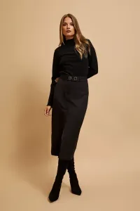 Elegantná midi sukňa