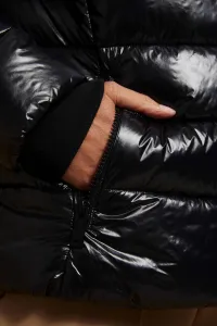 Marisse Quilted Jacket With A Fur Hood